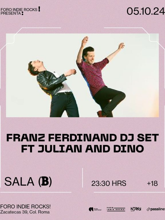 Afterparty con Franz Ferdinand DJ Set.