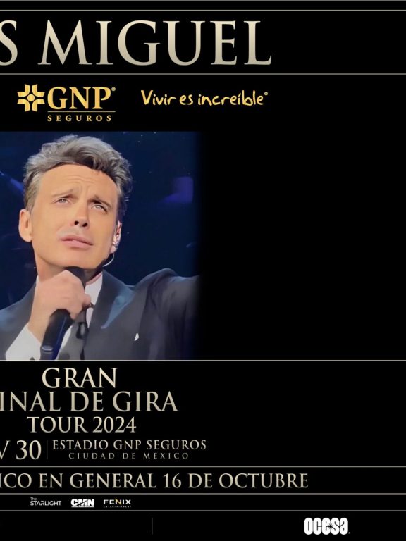 Luis Miguel cerrará su gira en CDMX, en el Estadio GNP