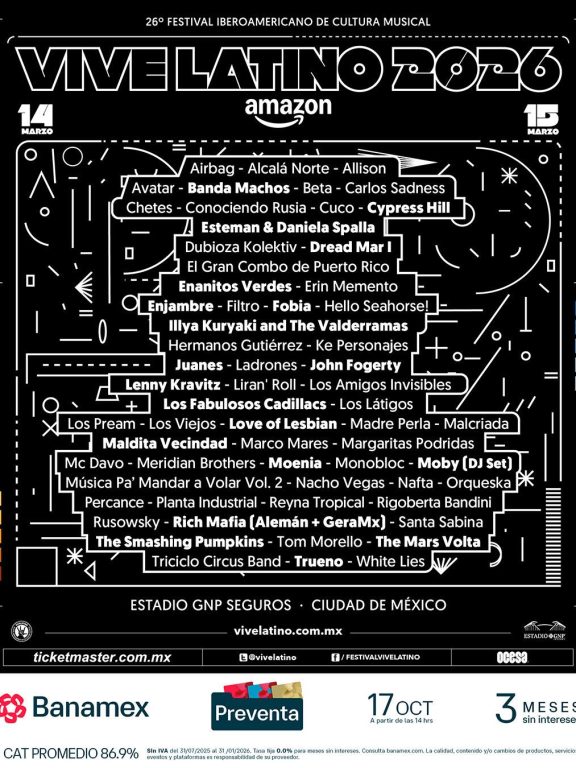 🔥 Vive Latino 2026: El regreso más poderoso del festival iberoamericano